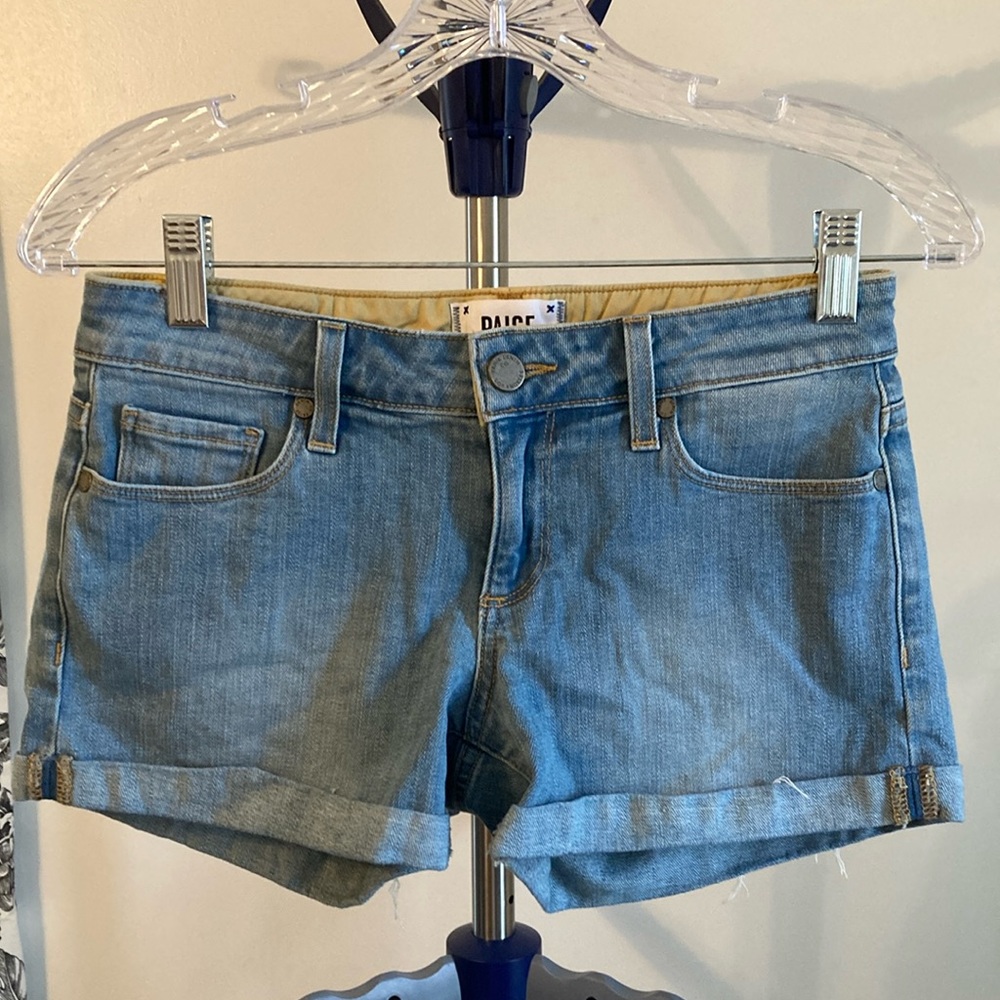 Paige cuffed denim Maddie shorts size 23” waist